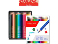 Caran D`Arche Caran D`Arche Caran D' Ache Fancolor Blyanter, Metallboks, 18 Stk.