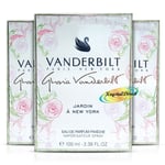 3x Gloria Vanderbilt Jardin A New York Eau De Parfum Fraiche 100ml