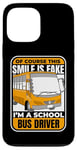 Coque pour iPhone 13 Pro Max Bien sûr, ce sourire est un faux conducteur de bus scolaire jaune