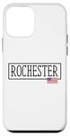 Coque pour iPhone 12 mini Rochester City Drapeau USA Voyage US Amérique Femmes Hommes