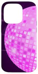 Coque pour iPhone 14 Pro Disco Ball 70s 80s Retro Pink Disco Ball