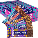 Adonis Mixed Box With 5 Flavours | High Protein & Nut Keto Bars 20 Bars | | Keto