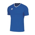 Errea Lennox MC Ad T-Shirt de Sport pour Homme L Bleu Clair et Blanc.