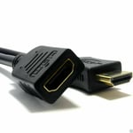 2m HDMI Extension Cable male to female for HD TV, LCD, Laptop PS3 PS4 Projector