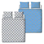 Manchester City FC Double Coverless Duvet Reversible Bedding Set Quilt 10.5 Tog