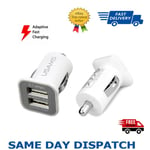 USAMS Dual USB 3.1Amps Two Ports Mini Car Charger Adapter For All Huawei Phones