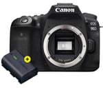 Boîtier Canon EOS 90D + Batterie rechargeable Canon LP-E6N