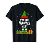 Xmas Family Matching Funny I'm The Nanny Elf Christmas T-Shirt