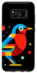Galaxy S8 Geometric Minimalism Modern Illustration Nightingale Bird Case