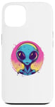 Coque pour iPhone 13 Alien Pop Art Extraterrestre Visage