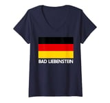 Womens BAD LIEBENSTEIN Deutschland Deutsche Flagge Männer V-Neck T-Shirt