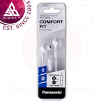Panasonic In Ear Wired Earphones with Mic & Remote│Comfort Fit│for Mobile│White