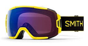 Smith Vice Masque de Ski Mixte Adulte, Street Yellow/Chroma Pop Photochromic Rose Flash, FR : M (Taille Fabricant : M)