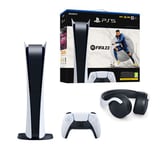 Pack Console Sony PS5 Digital + FIFA 23 + Casque Sony Sans Fil Pulse 3D