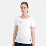 Le Coq Sportif Tennis Tee SS N°1 W T-Shirt Femme, Blanc (New Optical White), S