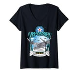 Womens American Airforce V/STOL Military Aircraft V22 Osprey V-Neck T-Shirt