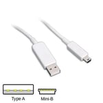 Creative Labs White Type A to Mini-B USB 2.0 Cable