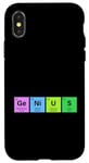 Coque pour iPhone X/XS GENIUS Tableau périodique Science Cadeau STEM Lab Chimiste Elements