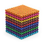 Ymyny - 1000Pcs 3mm Magnetic Ball Set Magic Magnet Cube Building Toy for Stress Relief Convient aux enfants de plus de 10 ans-Mix 10-Color