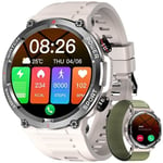 Blackview W50 Montre Connectée Bluetooth Femme Homme,Smartwatch Robuste 100+ Modes Sportifs,Contrôle Musique Pour Ios Android - Gris