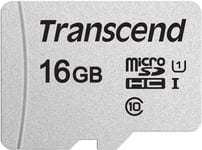 16Go - SDXC/SDHC 300S Carte microSD 16 Go avec adaptateur SD - Emballage Ouverture Facile - TS16GUSD300S-AE