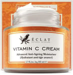 Organic Vitamin C Face Cream with Hyaluronic Acid & Retinol - Anti Ageing Moist