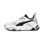 PUMA Men Trinity Baskets, Puma White Puma Black Cool Light Grey, 40.5 EU