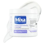 Mixa Expert Peau Sensible - Crème Panthénol Confort - Anti-Démangeaisons - Peaux Très Sèches et Réactives - Visage, Corps, Mains - Bébé, Enfant, Adulte Hypoallergénique - Sans Parfum - 400ml