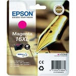 Original Epson 16XL Magenta Ink Cartridge, WorkForce WF-2510WF WF-2520NF WF-2530