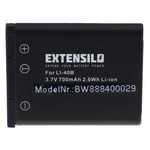 EXTENSILO 1x Batterie compatible avec Olympus Pen E-PL8, E-P3, E-PL3 appareil photo (700mAh, 3,7V, Li-ion)