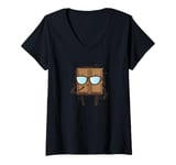 Womens cool Chocolate Bar Candy Cocoa V-Neck T-Shirt