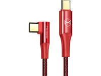 Mcdodo Usb Cable Usb-C To Usb-C Mcdodo Ca-8321 Cable 100W 90 Degree1.2M Red