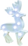 Reindeer LED Standing Light White Christmas Home Night Light Battery Powered