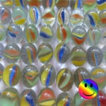 Cats Eye Marbles 16mm x 20 Pack New Traditional Game Play  🔴🔵