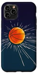 Coque pour iPhone 11 Pro Ballon de basket de sport en couleur classique