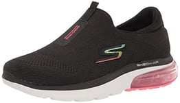 Skechers Femme Go Walk Air 2.0 Sky Motion Basket, Tissu Noir, 42 EU