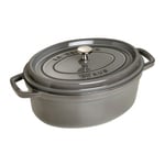 Staub La Cocotte Pata Ovaali 29 cm, Valurauta Grafiitinharmaa 40509-317-0