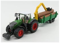 BURAGO BU31651 Fendt - Vario 1000 Tractor With Trailer Trunk Transport 2016 - Tr