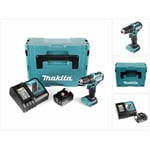 Ddf 483 RF1J 18 v Perceuse visseuse sans fil avec boîtier Makpac + 1x Batterie bl 1830 3,0 Ah + Chargeur DC18RC - Makita