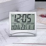 New Portable Digital LCD Travel Alarm Clock Temperature Date Compact Desk Timer