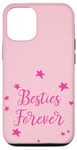 Coque pour iPhone 12/12 Pro Jolies étoiles avec inscription « Best Friends For Besties Forever Friend »