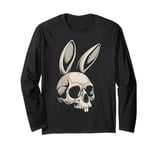 Bunny Skull Cross Bone Crossbones Jolly Roger Bad Rabbit Long Sleeve T-Shirt