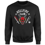 Sweat à capuche Stranger Things Hellfire Club Vintage - Noir - L
