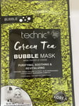 4 X TECHNIC Green Tea Bubble Mask 20g SEALED - FREE POSTAGE