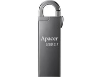 Pendrive Apacer Apacer Usb Flash Disk, Usb 3.0, 64Gb, Ah15a, Silver, Ap64gah15aa-1, Usb A, With Carabiner