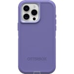 OtterBox Defender Series Coque pour iPhone 15 Pro Max (Uniquement) – Mountain Majesty (Violet), sans écran, Robuste et Durable, avec Protection des Ports, Comprend Une béquille à Clip