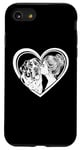 iPhone SE (2020) / 7 / 8 Saint Bernard Mom Dog Art Valentine's Day Heart Case