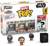 Pack de 4 mini figurines Funko Bitty Pop Star Wars The Mandalorian série 2