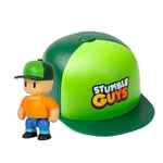 Bizak Stumble Guys 64113700 Pack Casquette avec 1 Figurine articulée 5 cm des Personnages sous Licence Officielle du Jeu vidéo de démolitions, collectionneurs, Fans Adultes et garçons ou Filles