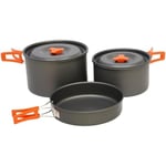 Vango Hard Anodised 4 Person Cook Kit, Grey